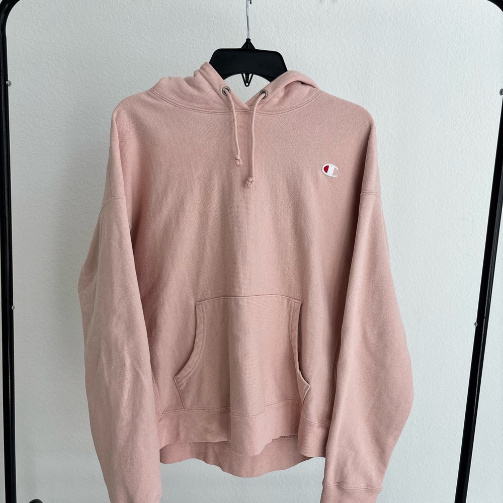 Champion Blush Pink Reverse Weave Hoodie